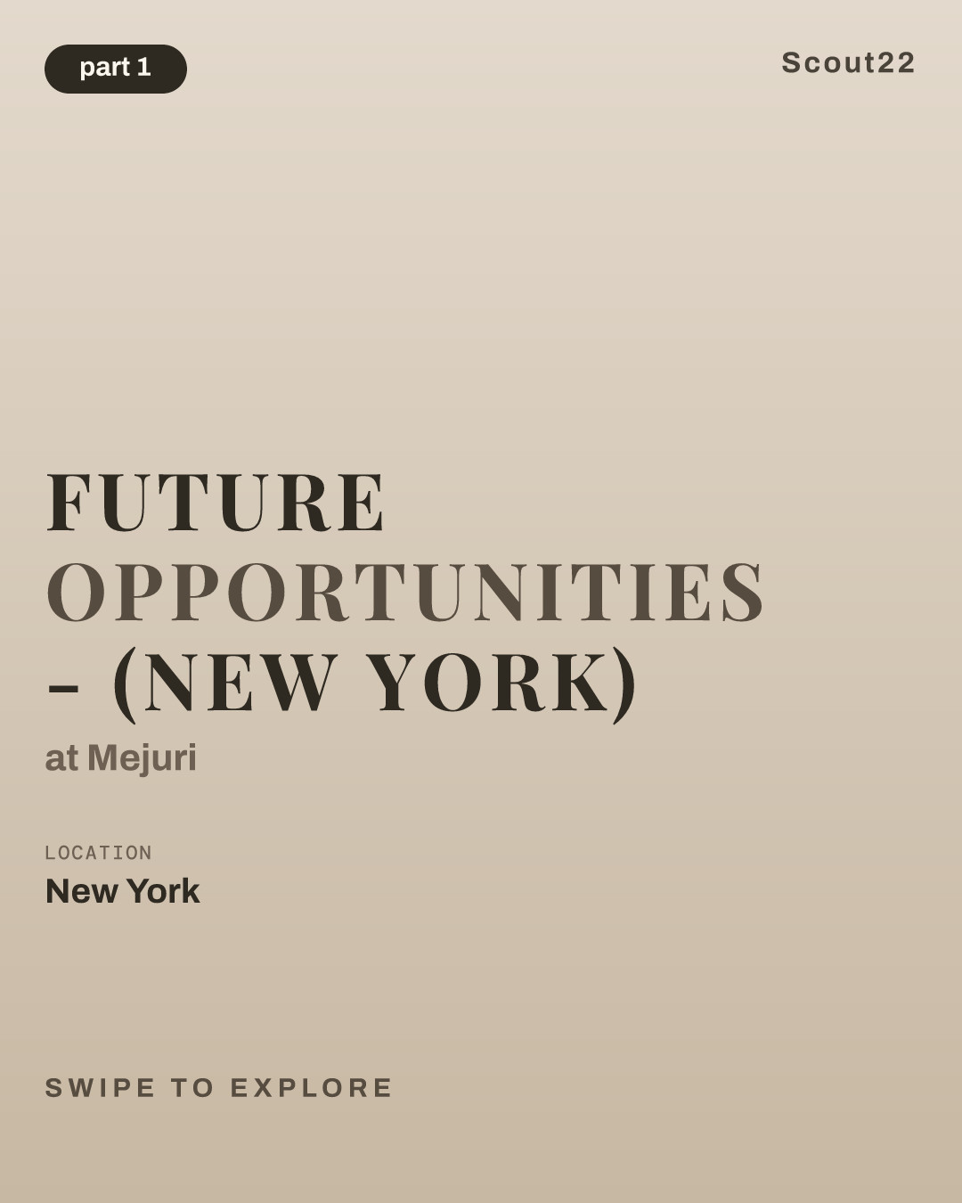 Future Opportunities - (New York) at Mejuri