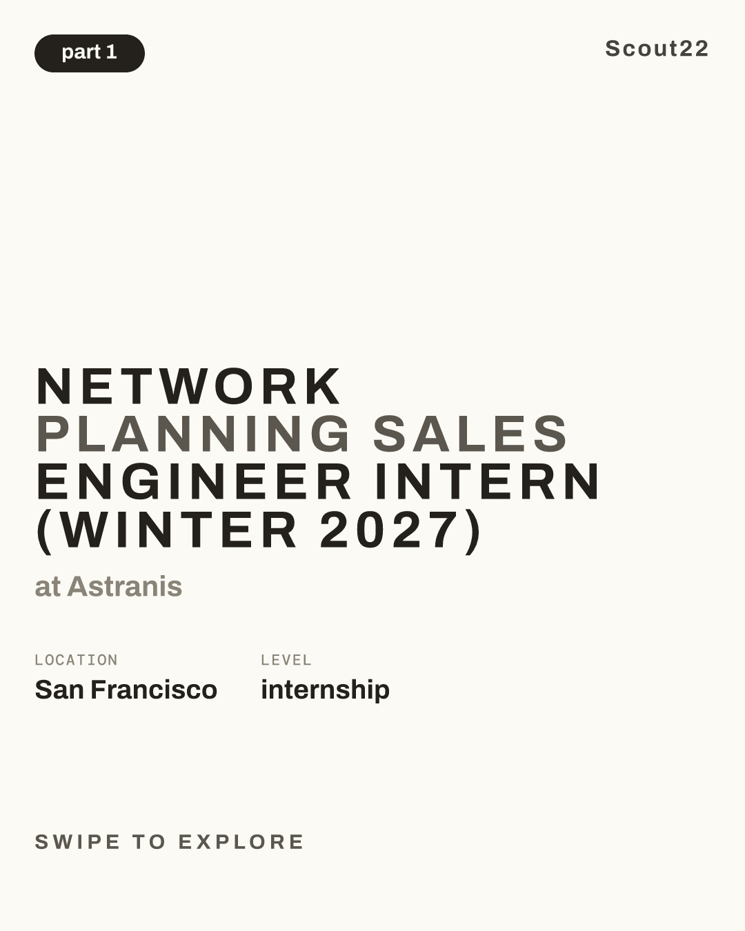 Network Planning Sales Engineer Intern (Winter 2027) at Astranis