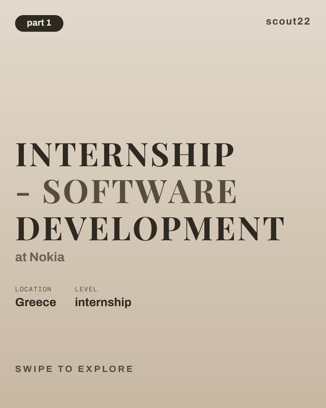 Internship - Software Development at Nokia