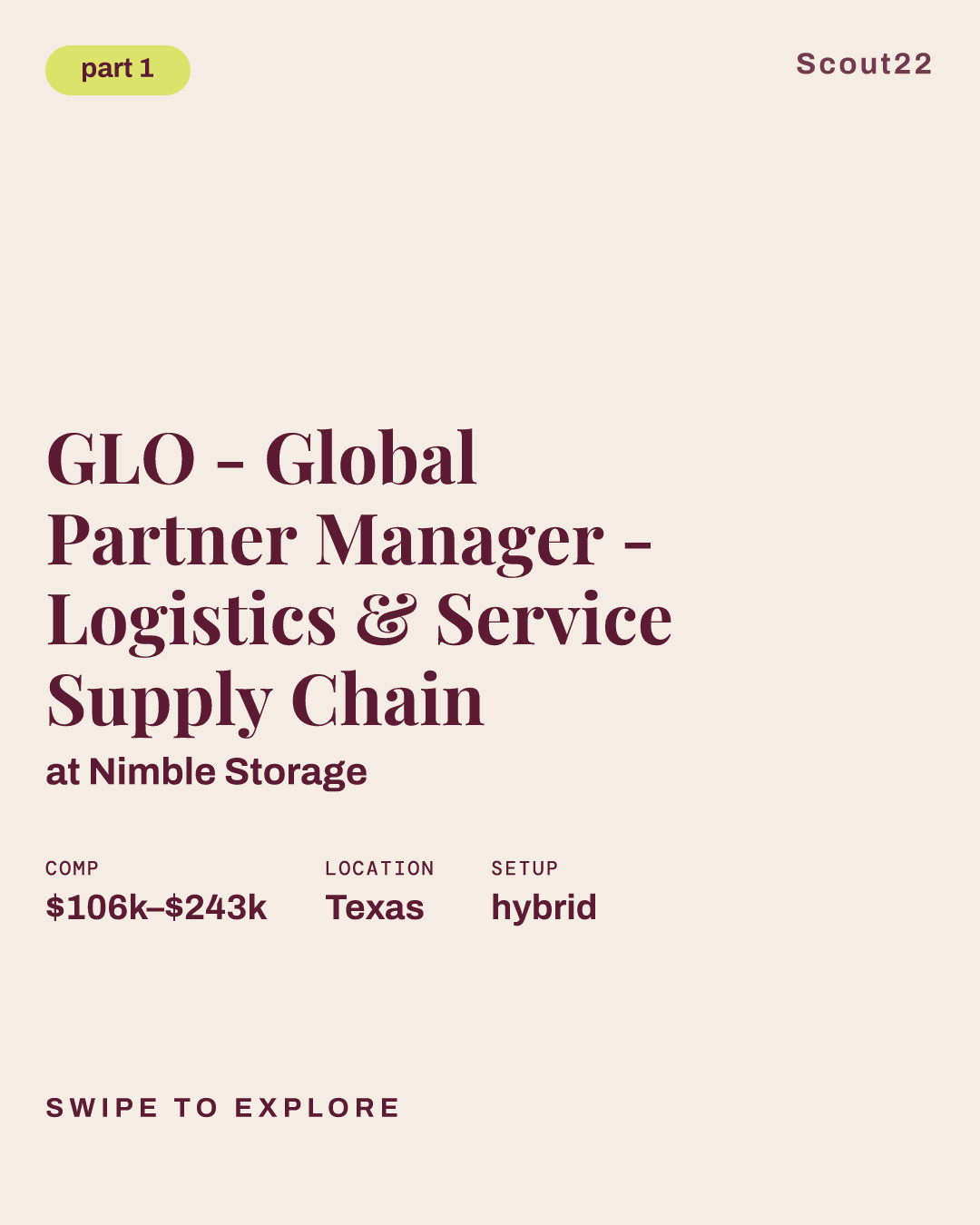 GLO - Global Partner Manager - Logistics & Service Supply Chain at Nimble Storage