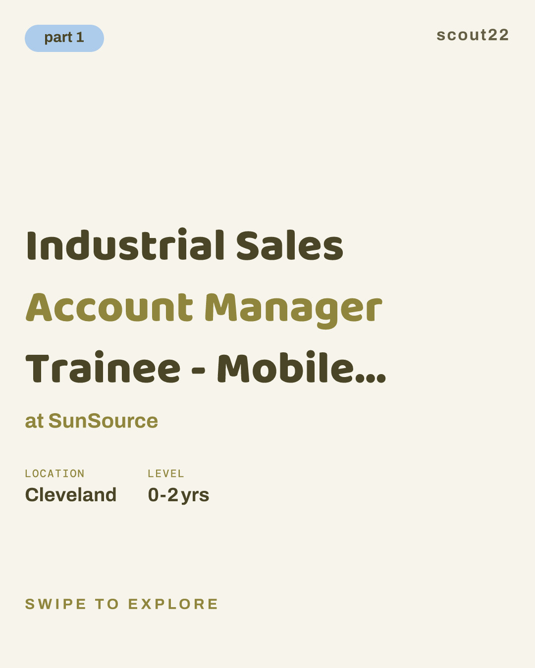Industrial Sales Account Manager Trainee - Mobile Hydraulic Solution Sales at SunSource