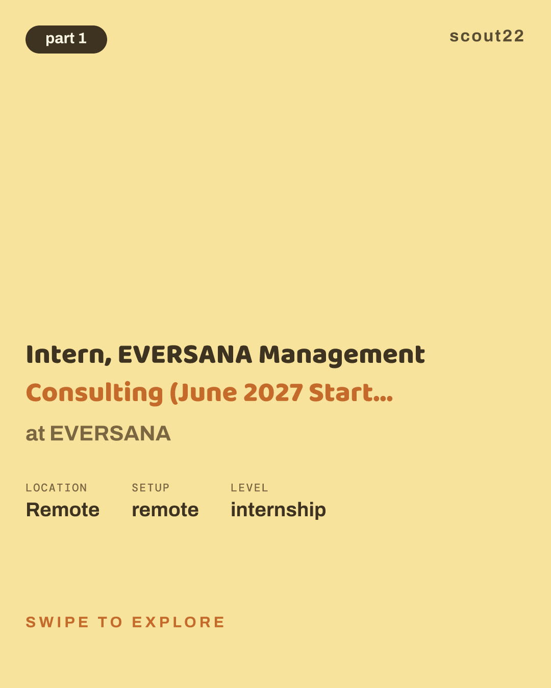 Intern, EVERSANA Management Consulting (June 2027 Start, 10-week Program) at EVERSANA