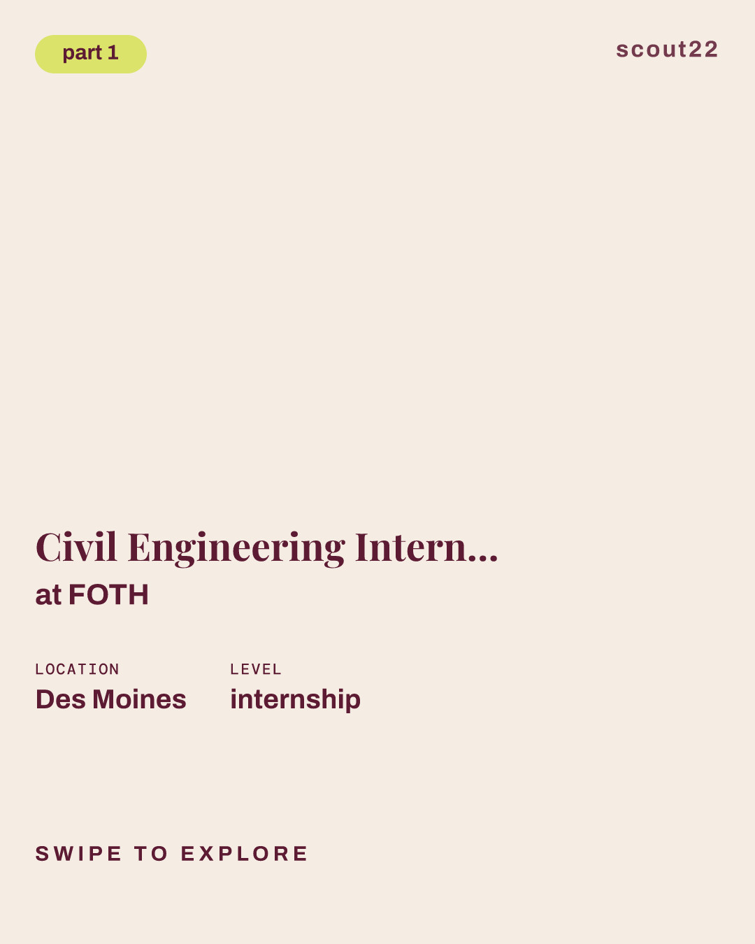 Civil Engineering Intern-Airport Construction (Summer 2027) at FOTH