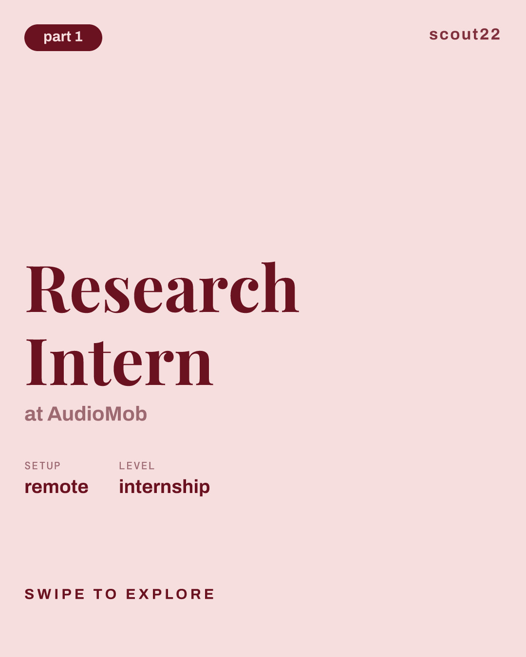 Research Intern at AudioMob
