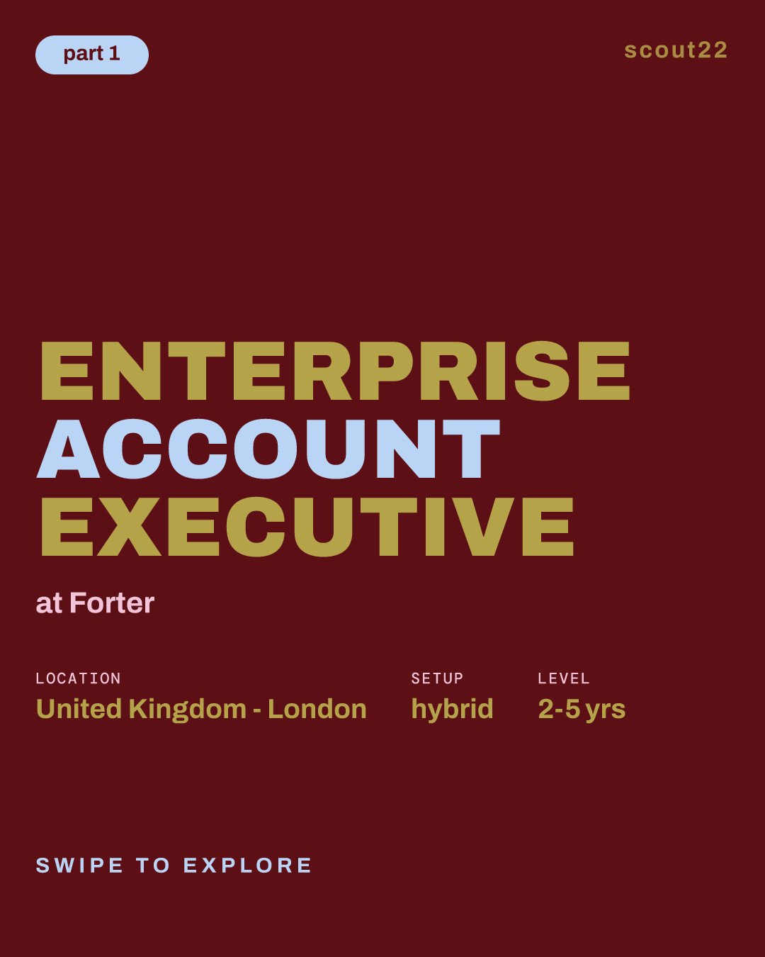 Enterprise Account Executive at Forter