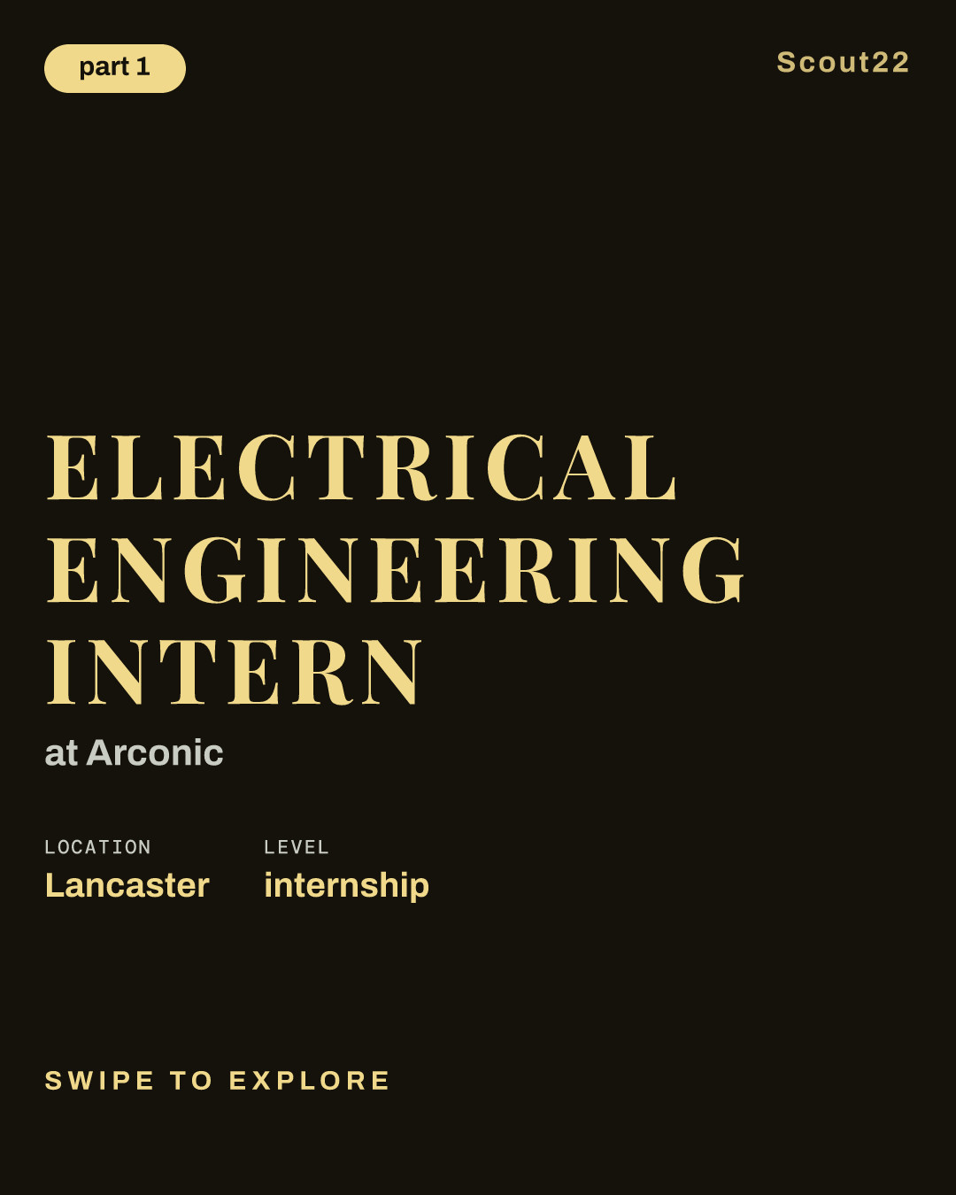 Electrical Engineering Intern at Arconic