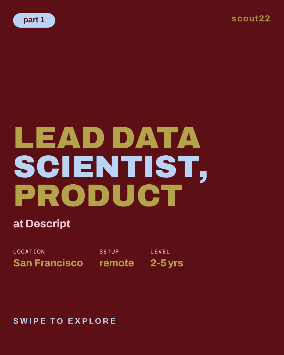 Lead Data Scientist, Product at Descript