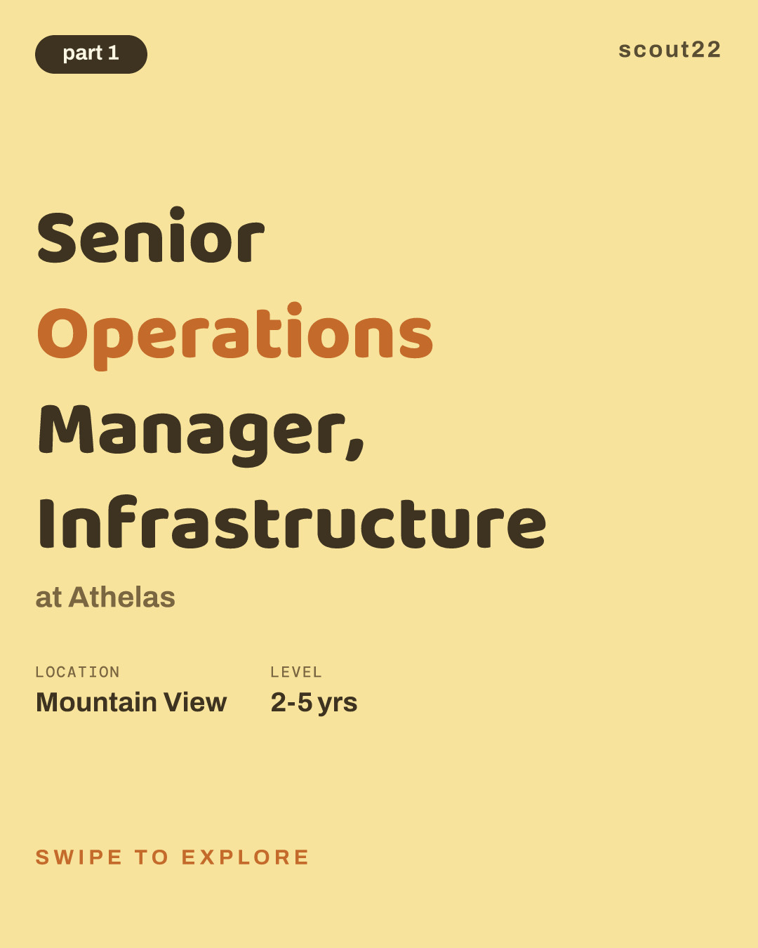 Senior Operations Manager, Infrastructure at Athelas