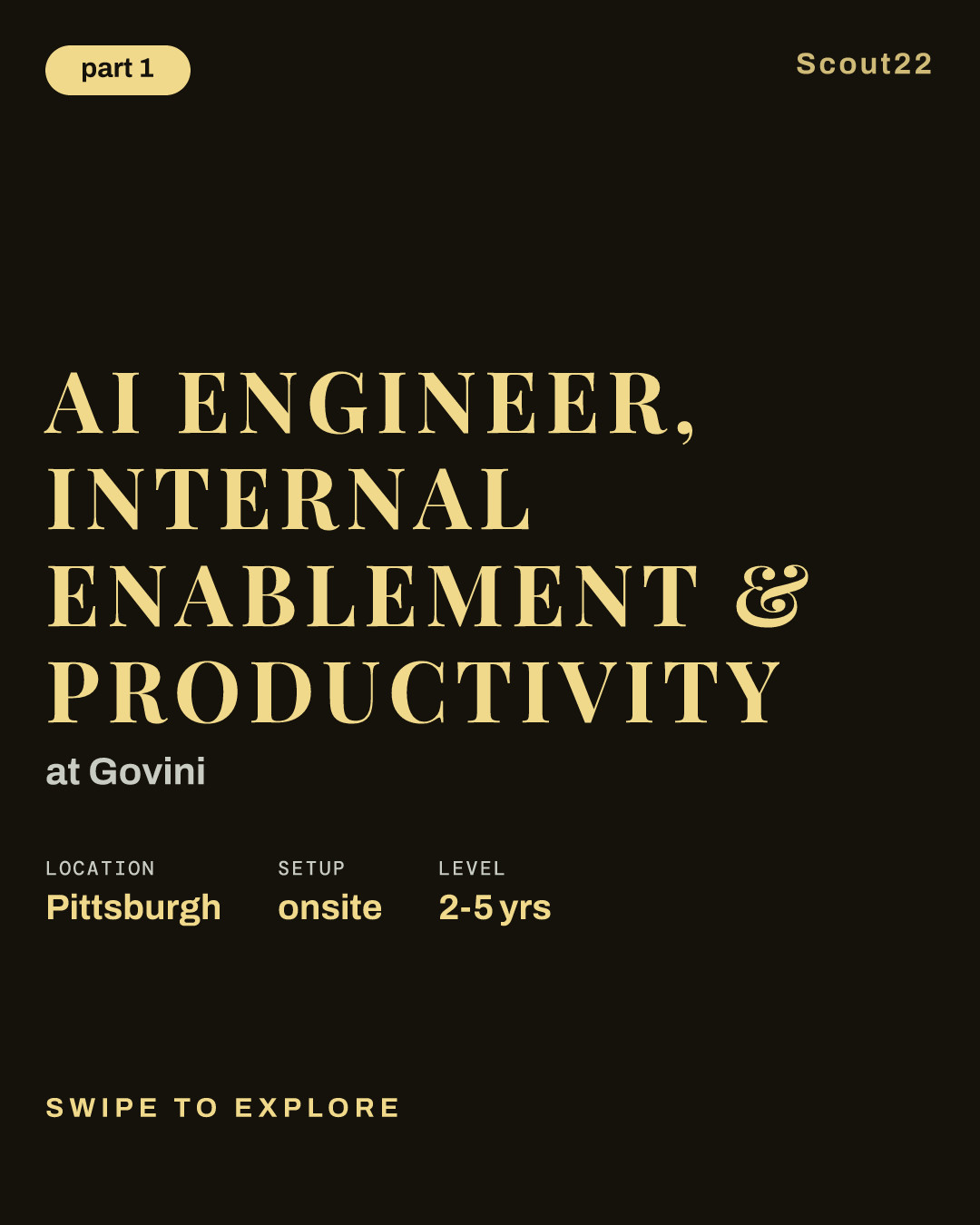 AI Engineer, Internal Enablement & Productivity at Govini