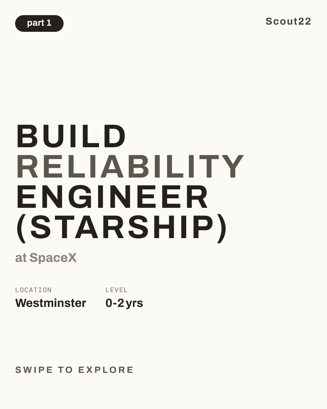 Build Reliability Engineer (Starship) at SpaceX