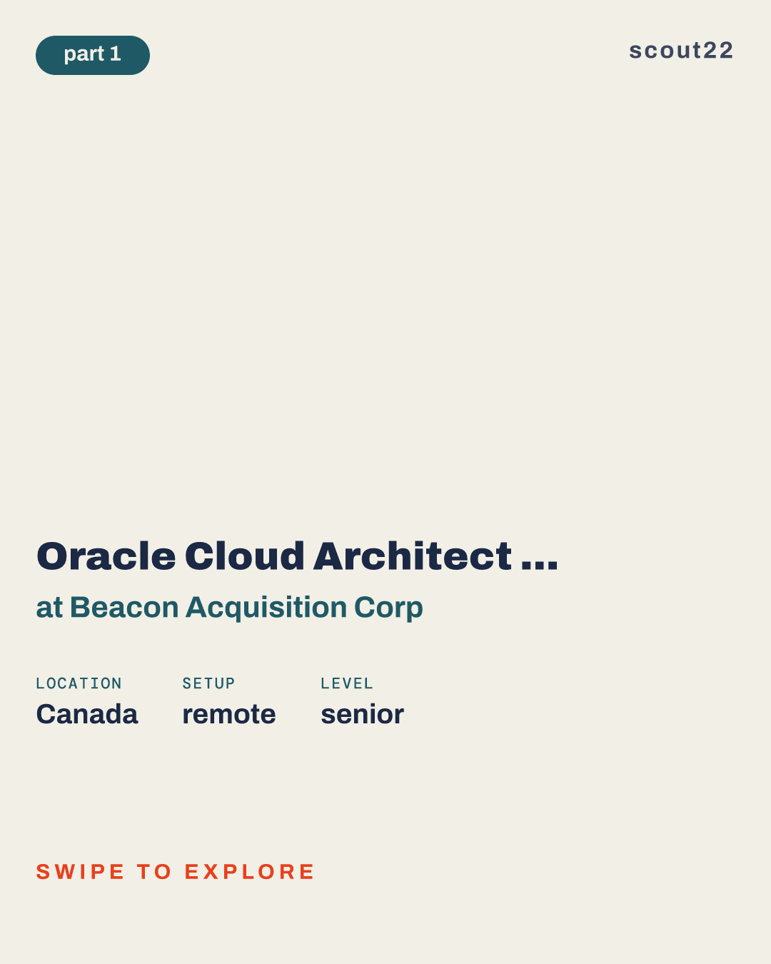 Oracle Cloud Architect - System Dynamics at Beacon Acquisition Corp