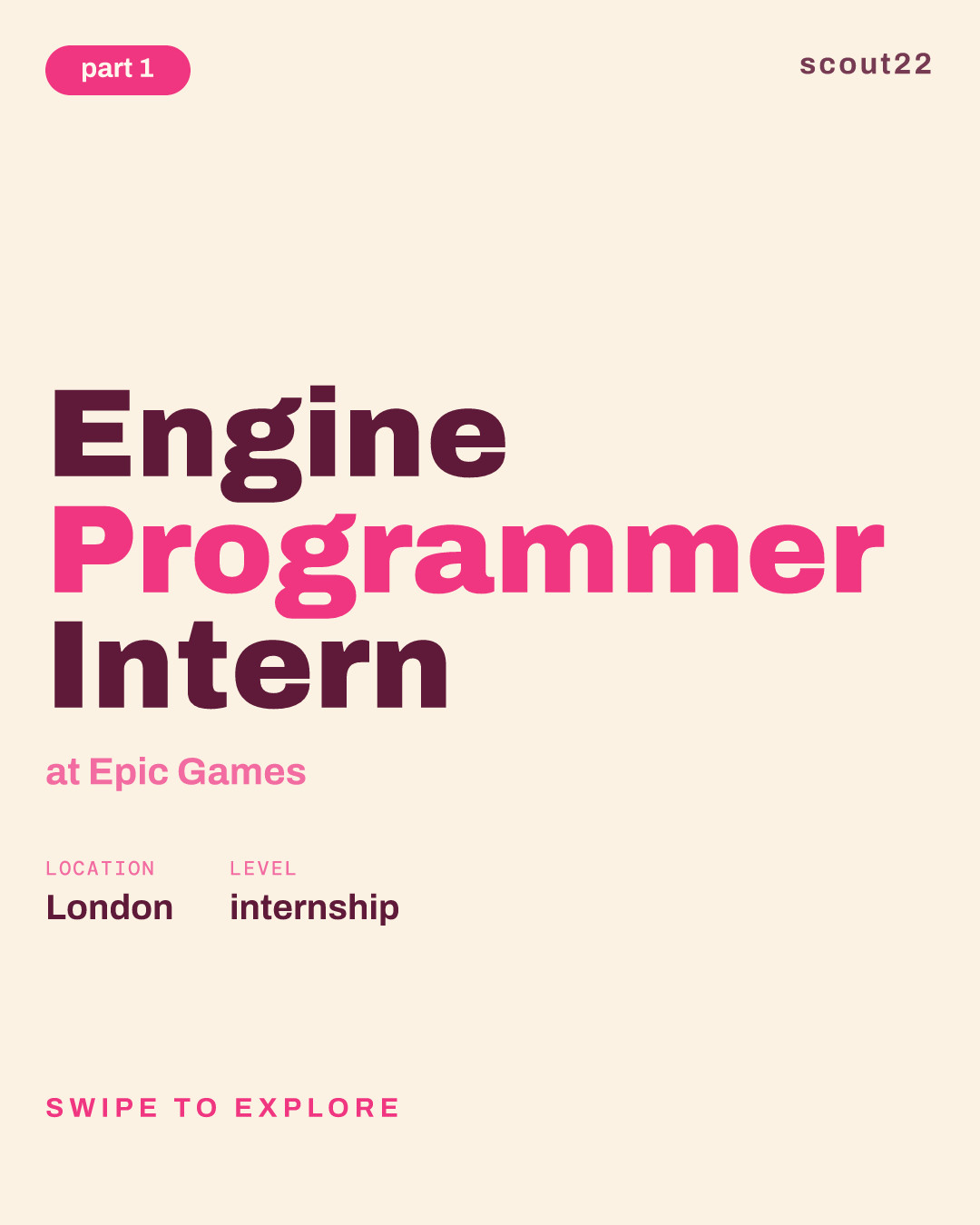 Engine Programmer Intern at Epic Games
