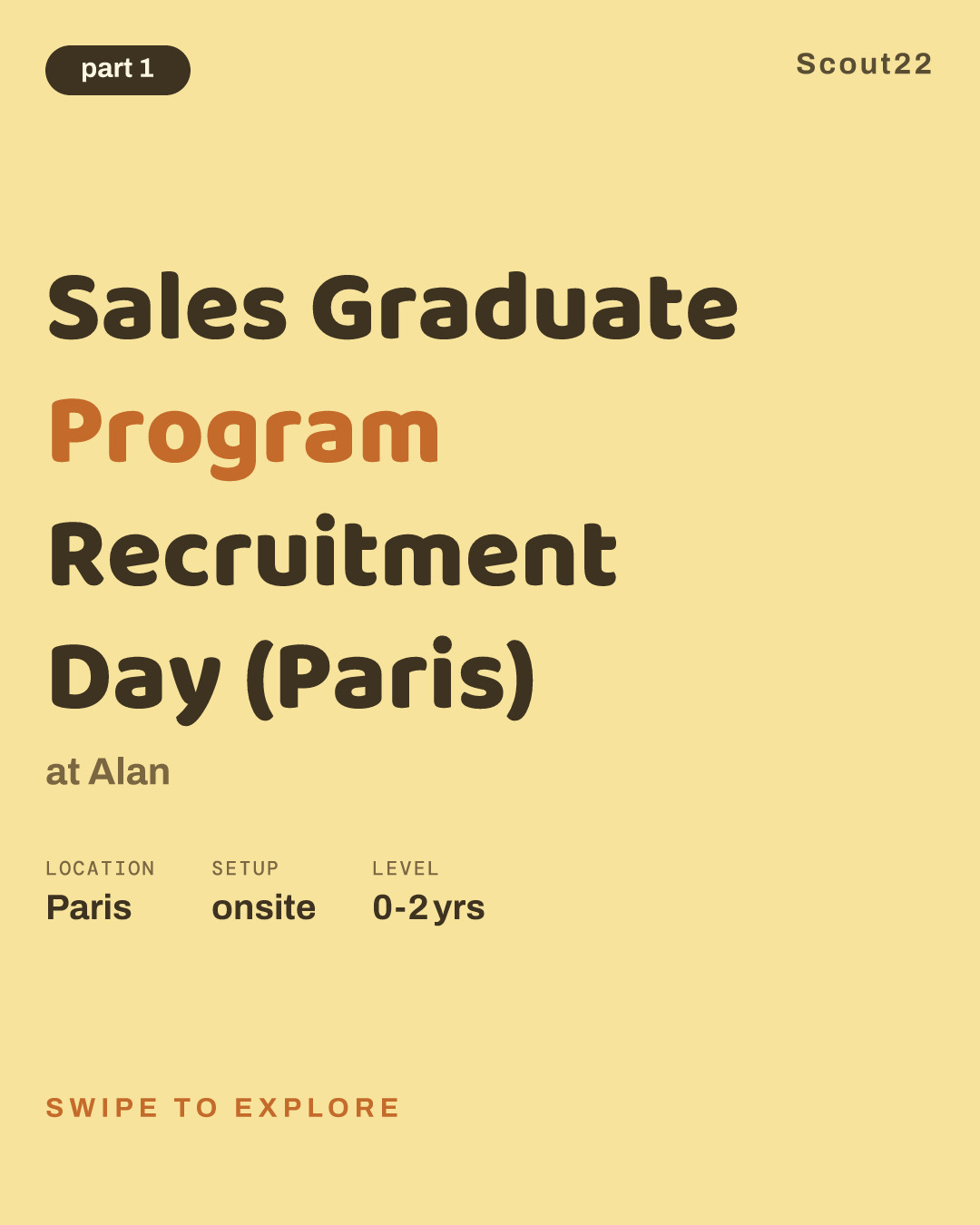 Sales Graduate Program Recruitment Day (Paris) 💫 at Alan