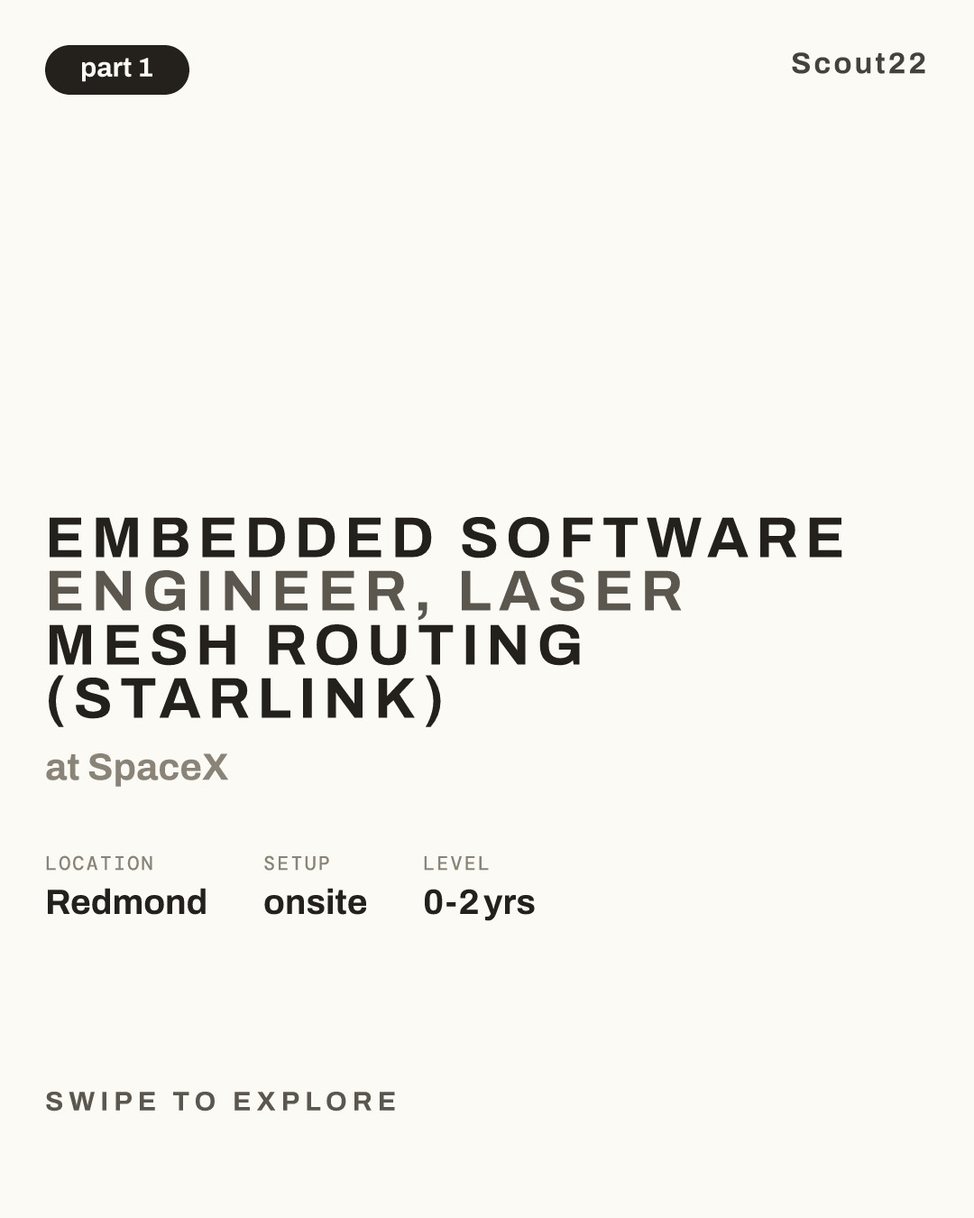 Embedded Software Engineer, Laser Mesh Routing (Starlink) at SpaceX