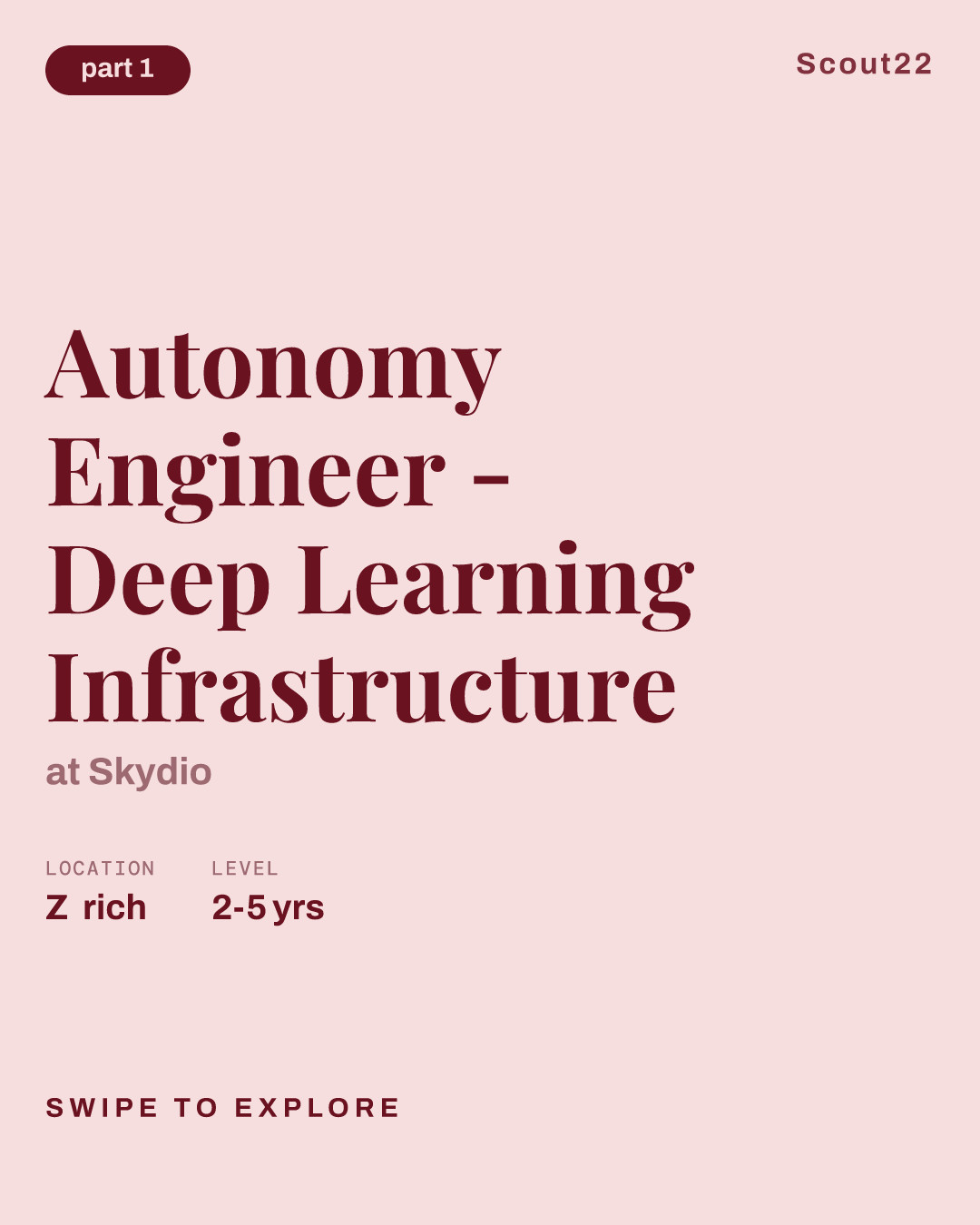 Autonomy Engineer - Deep Learning Infrastructure at Skydio