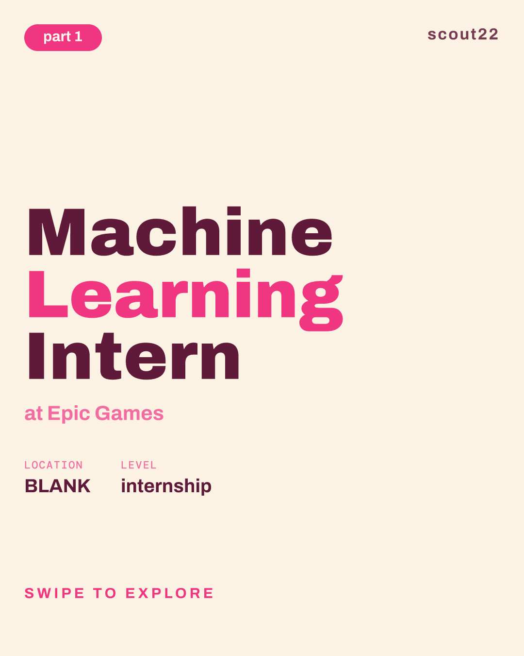 Machine Learning Intern at Epic Games