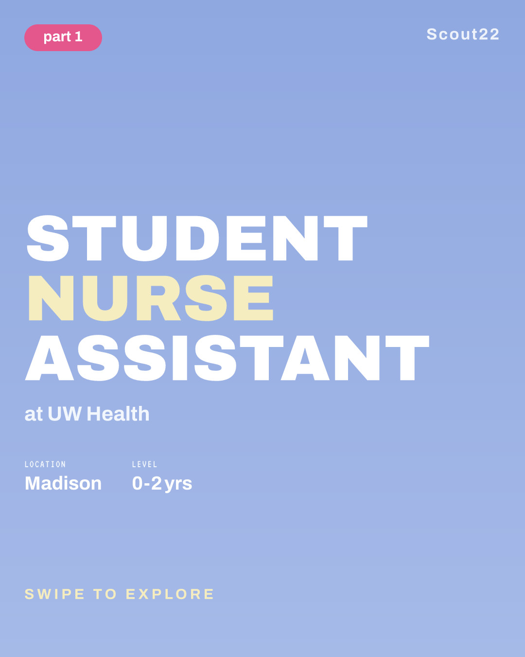 Student Nurse Assistant at UW Health
