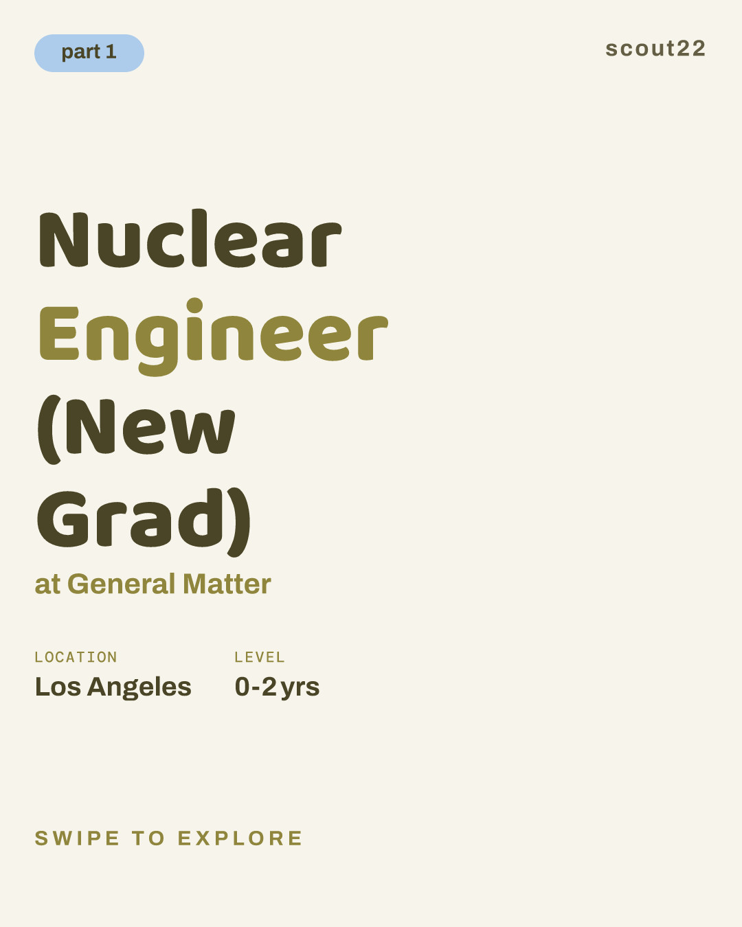 Nuclear Engineer (New Grad) at General Matter