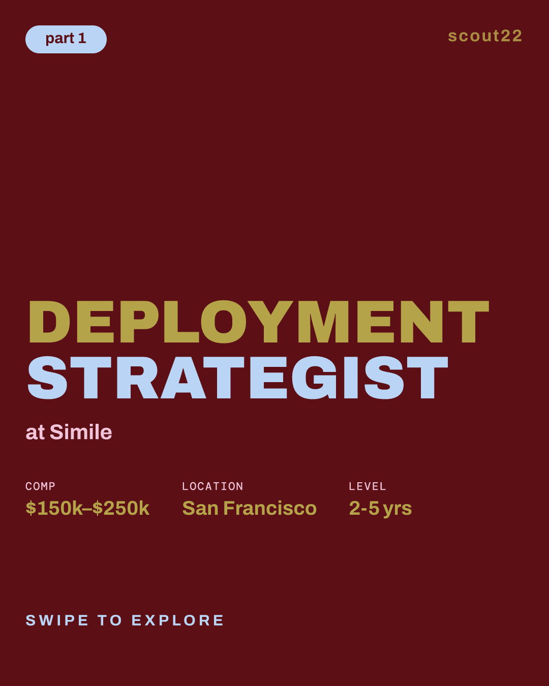 Deployment Strategist at Simile