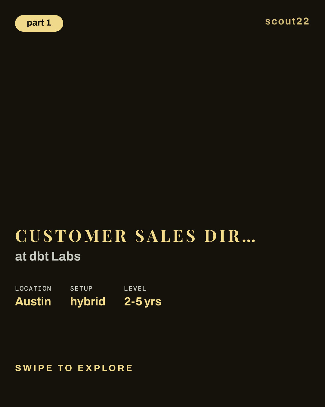 Customer Sales Director (Austin, TX) at dbt Labs