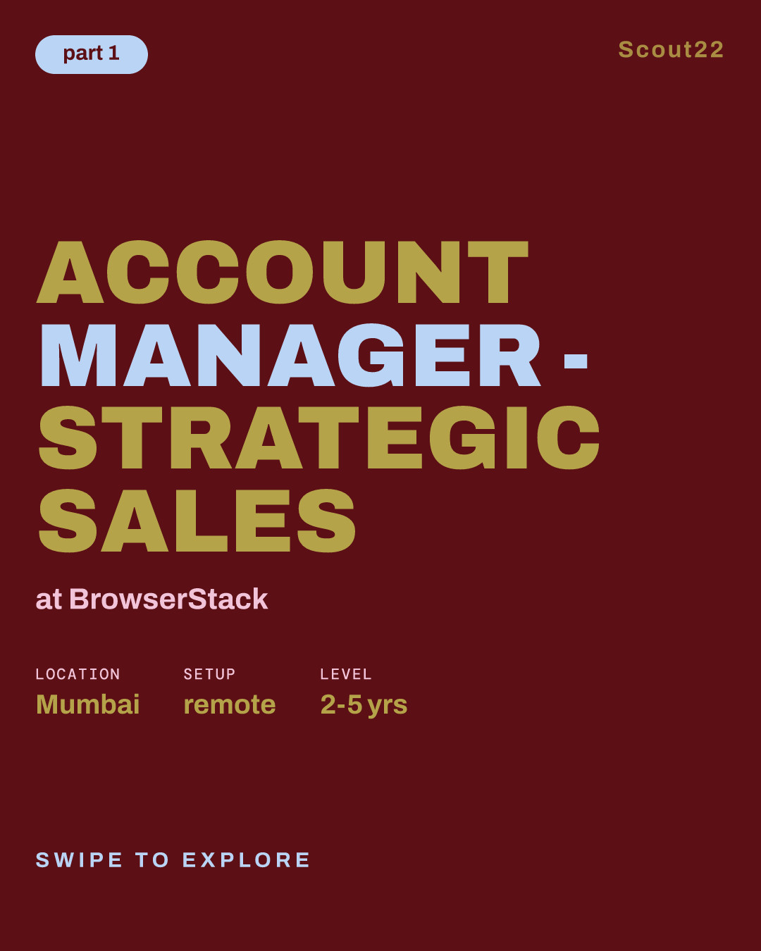 Account Manager - Strategic Sales at BrowserStack