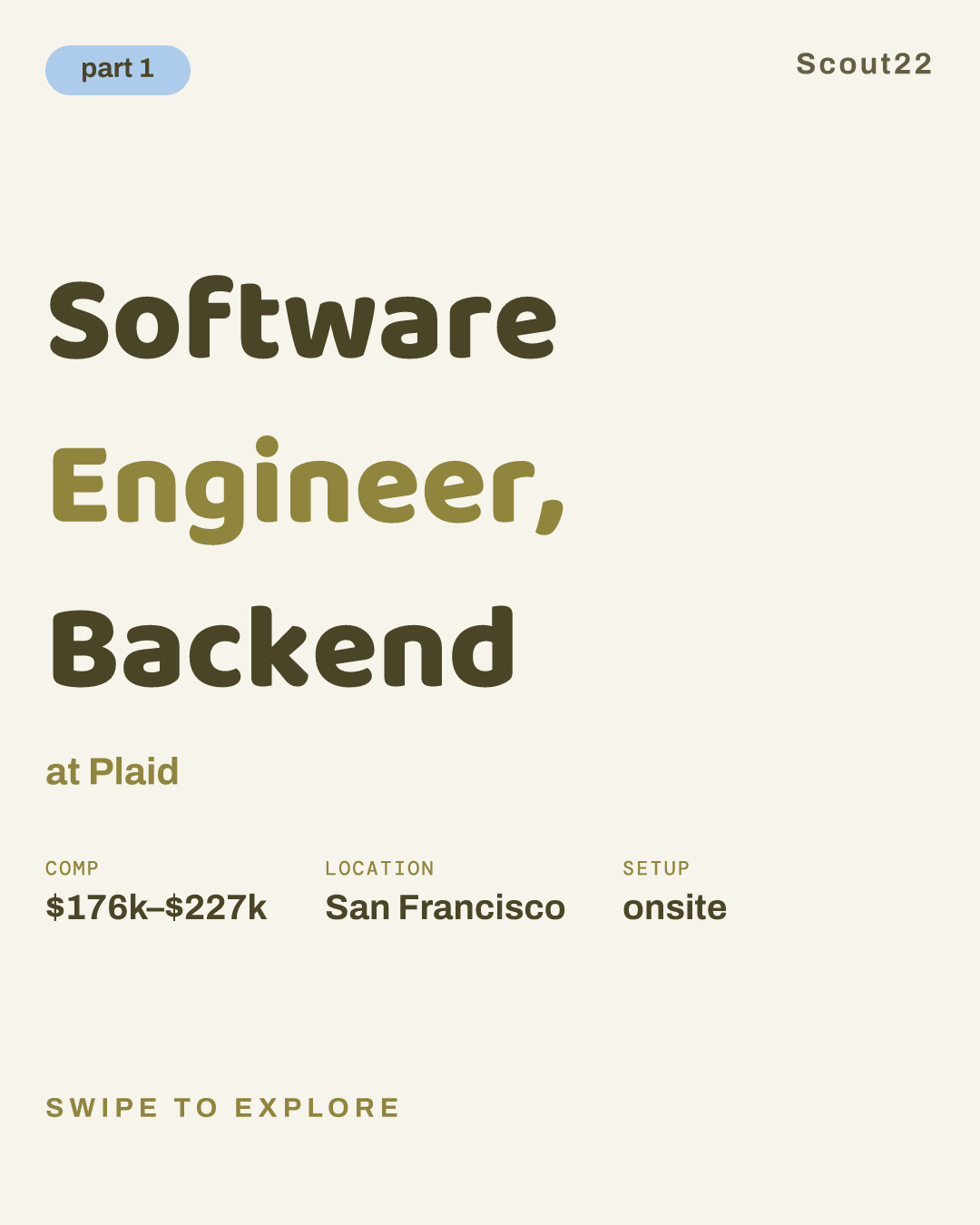 Software Engineer, Backend at Plaid