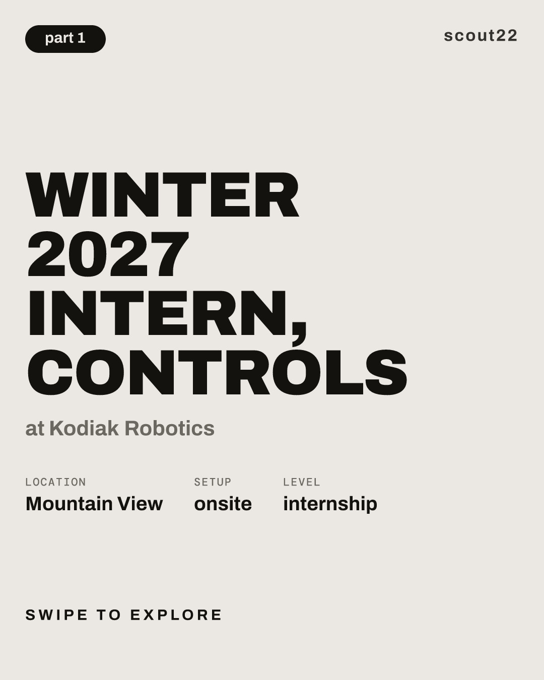 Winter 2027 Intern, Controls at Kodiak Robotics