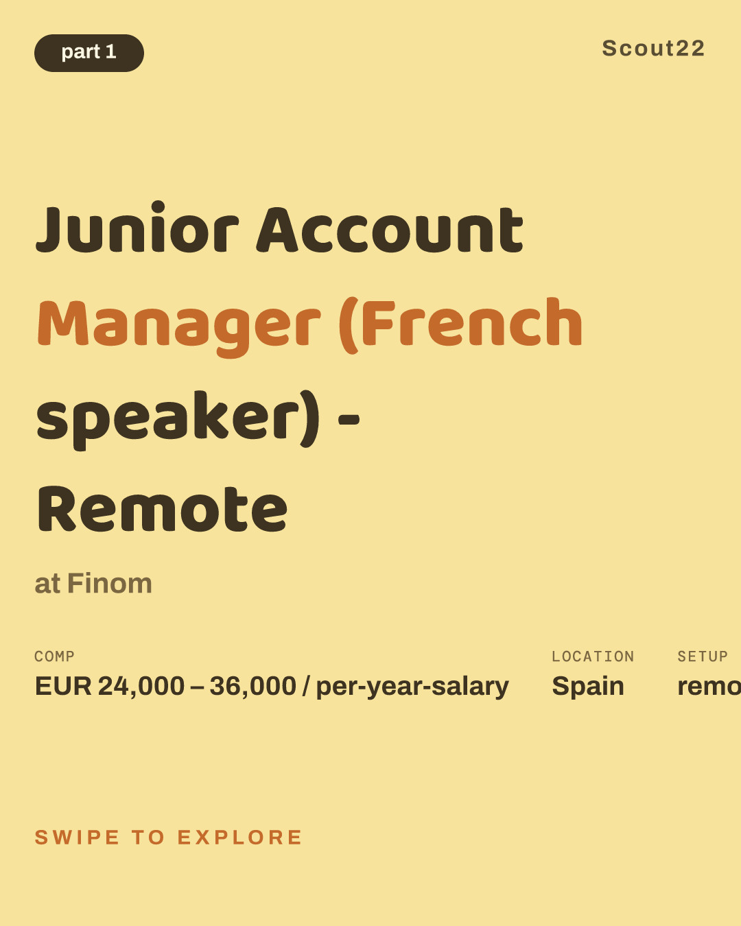 Junior Account Manager (French speaker) - Remote at Finom