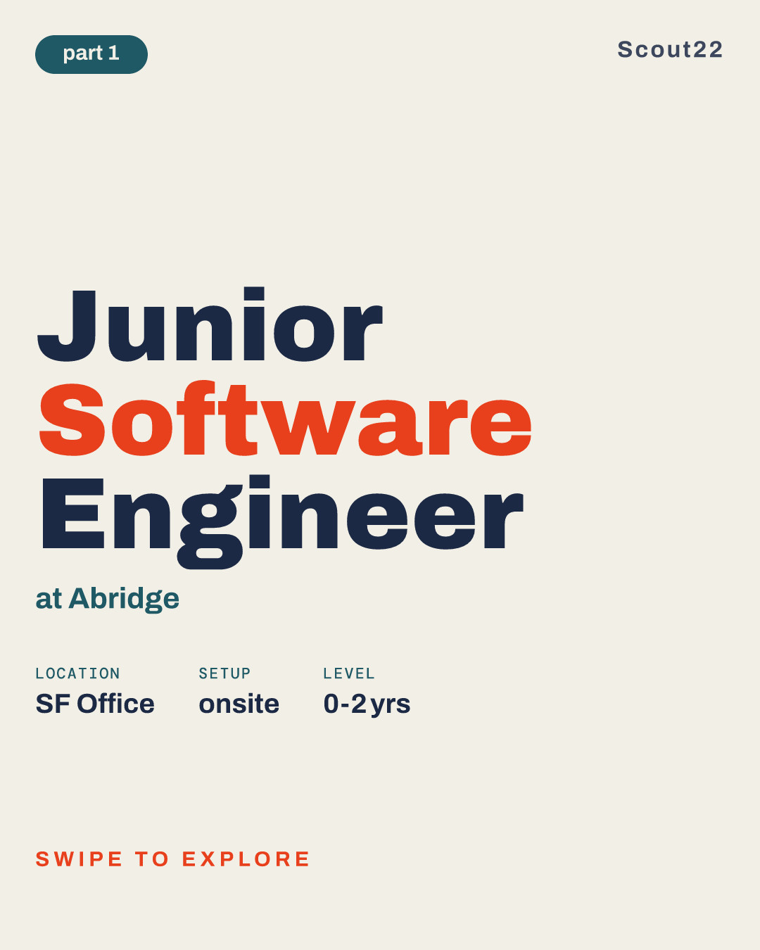 Junior Software Engineer at Abridge