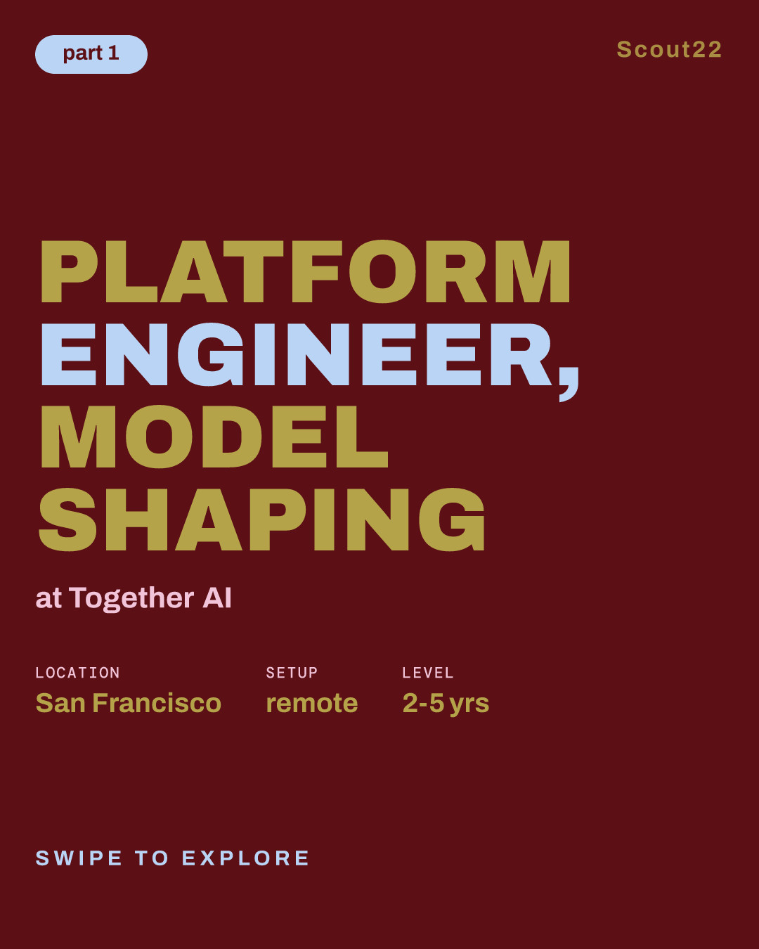 Platform Engineer, Model Shaping at Together AI