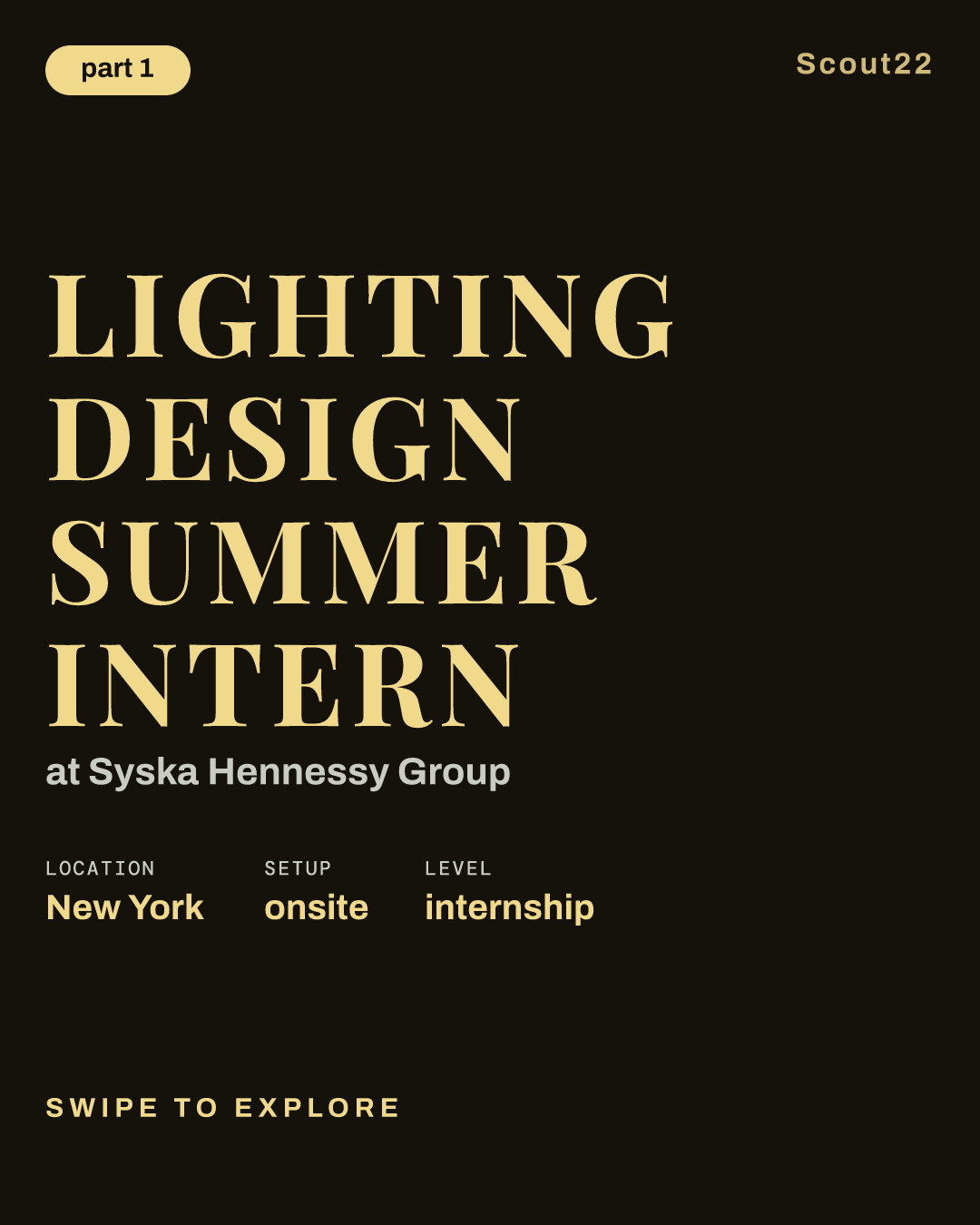 Lighting Design Summer Intern at Syska Hennessy Group
