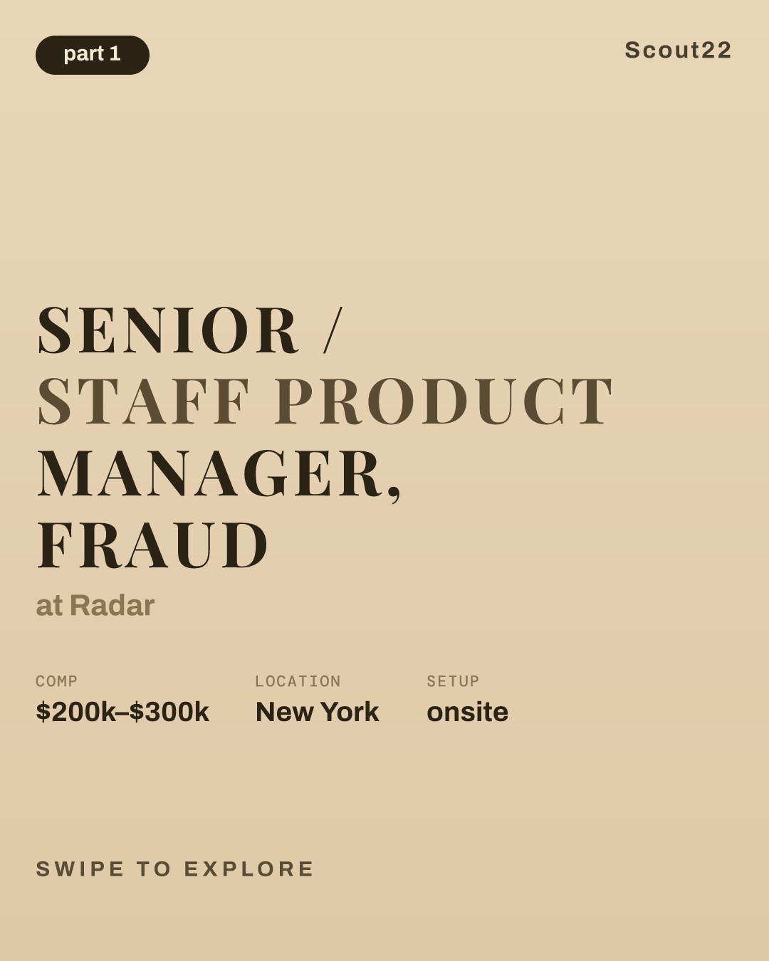 Senior / Staff Product Manager, Fraud at Radar