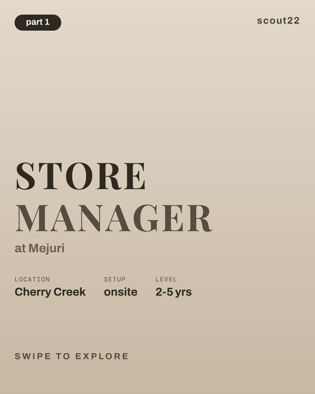 Store Manager at Mejuri