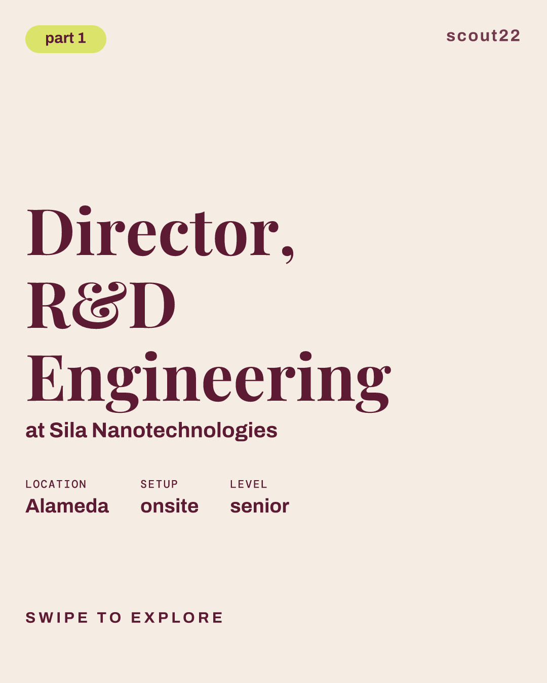 Director, R&D Engineering at Sila Nanotechnologies