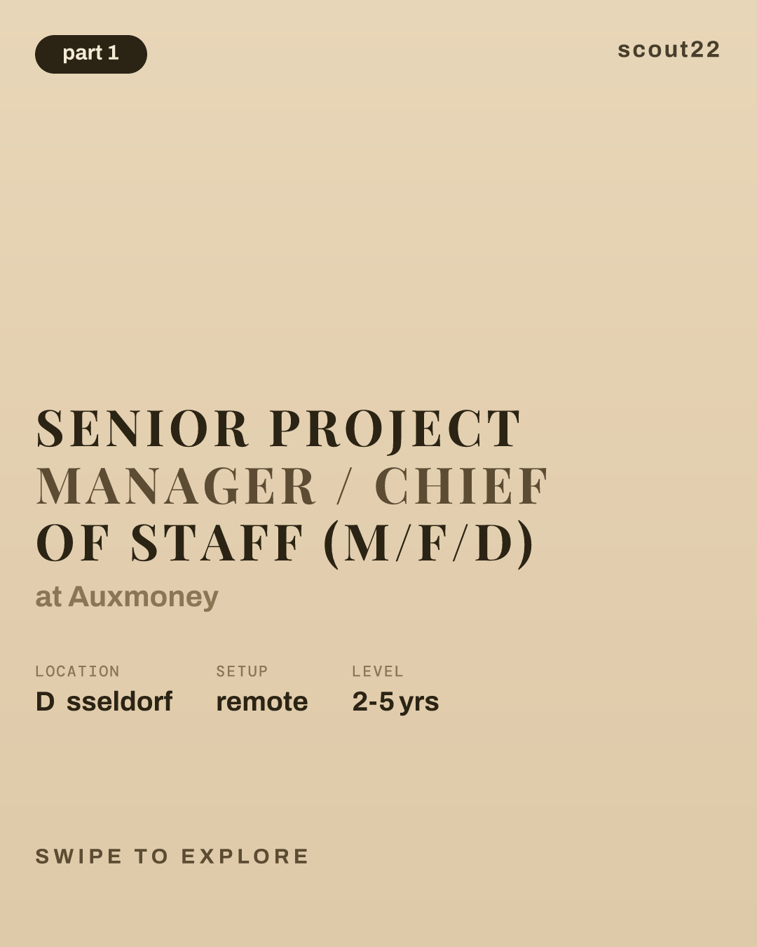 Senior Project Manager / Chief of Staff (m/f/d) at Auxmoney