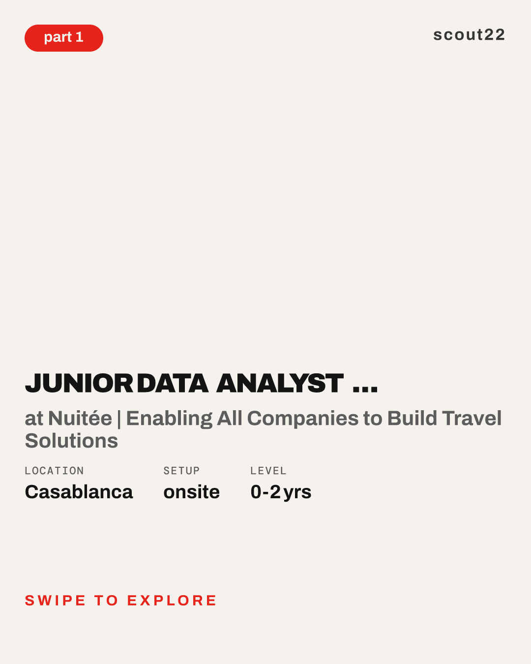 Junior Data Analyst - Product at Nuitée | Enabling All Companies to Build Travel Solutions
