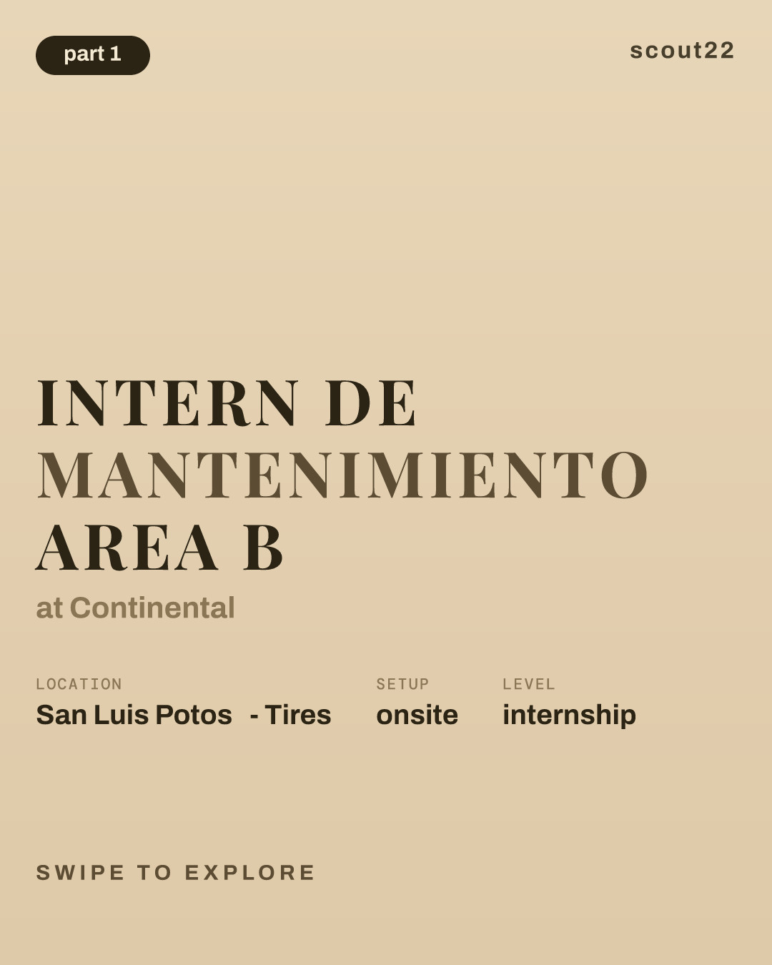 Intern de mantenimiento area B at Continental