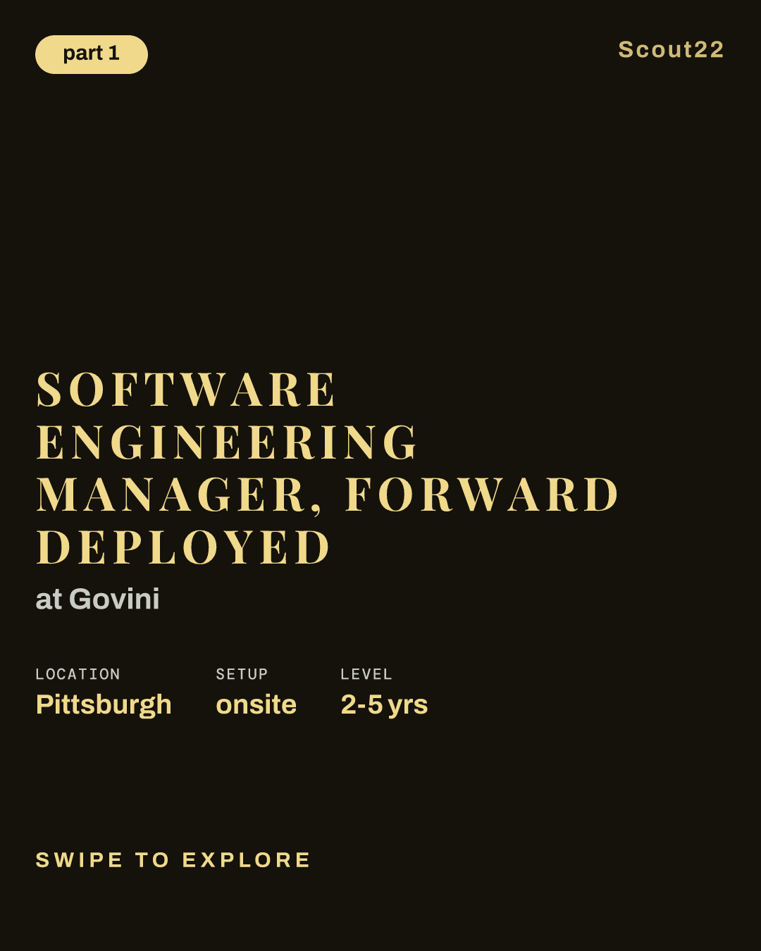 Software Engineering Manager, Forward Deployed at Govini