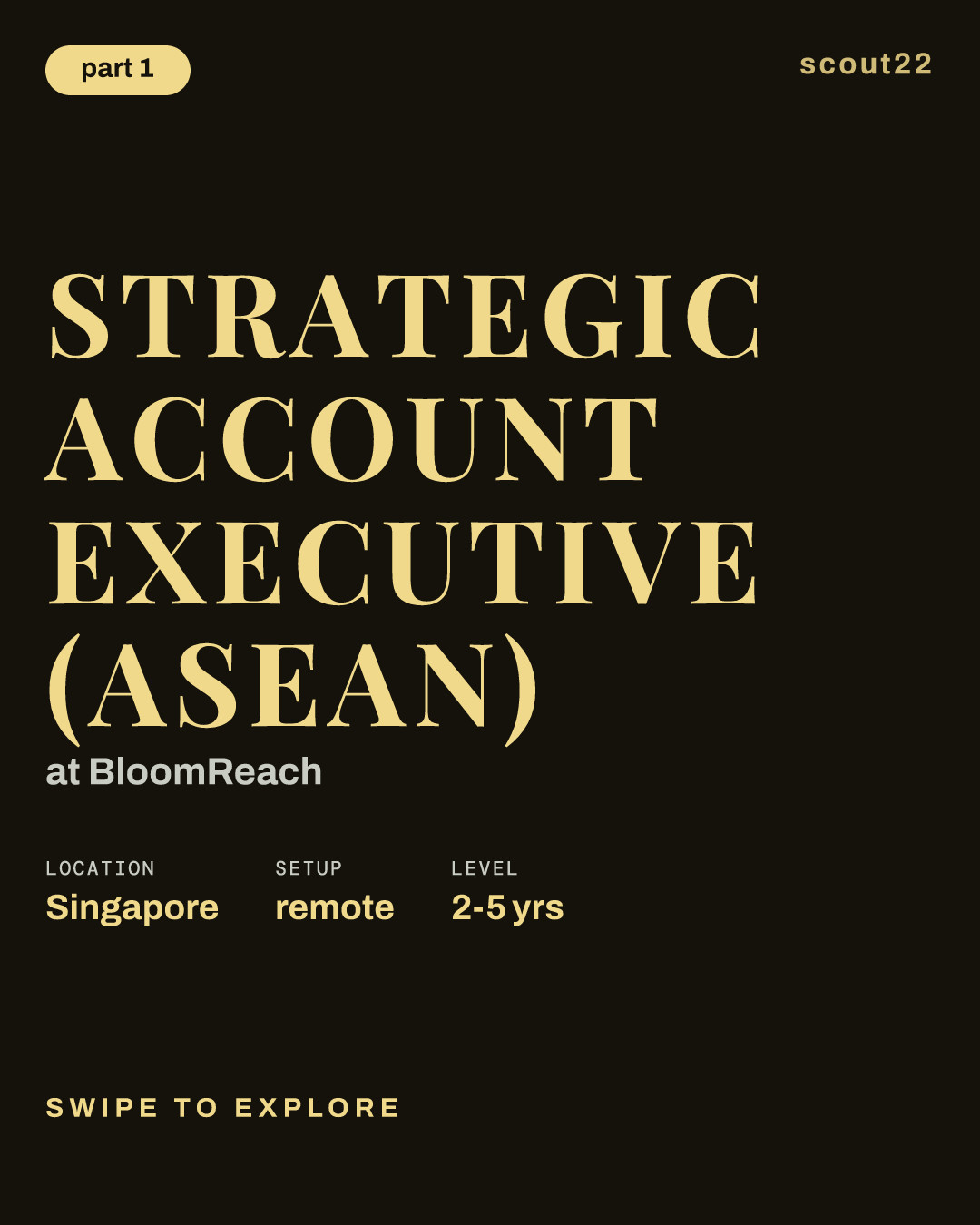 Strategic Account Executive (ASEAN) at BloomReach