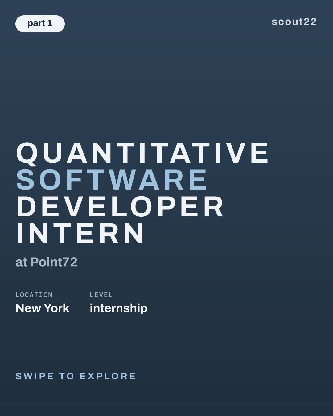 Quantitative Software Developer Intern at Point72