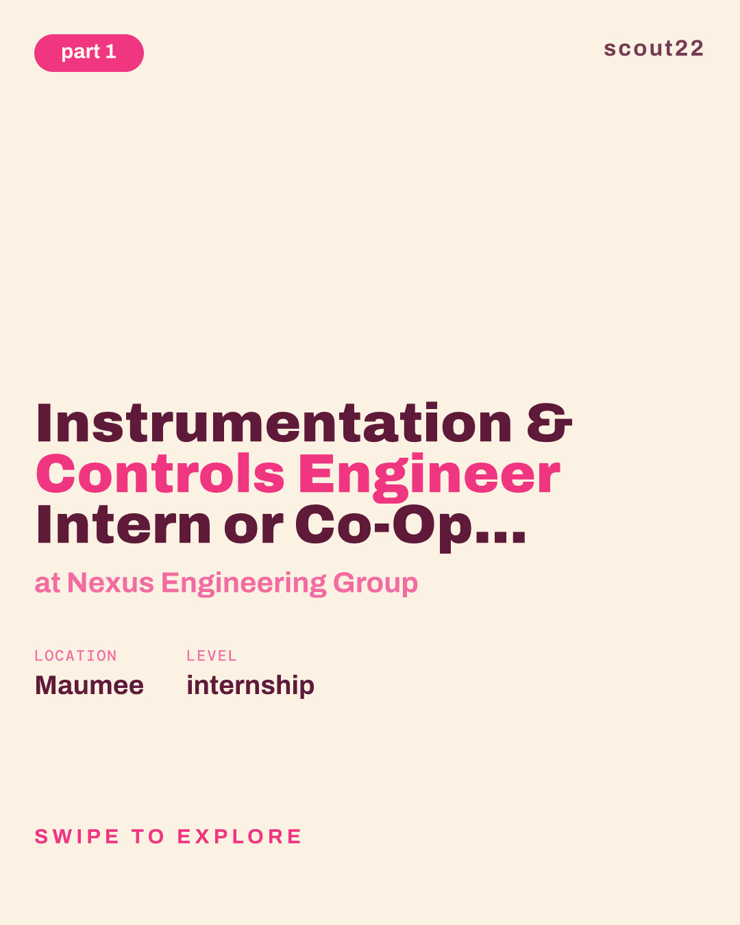 Instrumentation & Controls Engineer Intern or Co-Op (Spring 2027) at Nexus Engineering Group