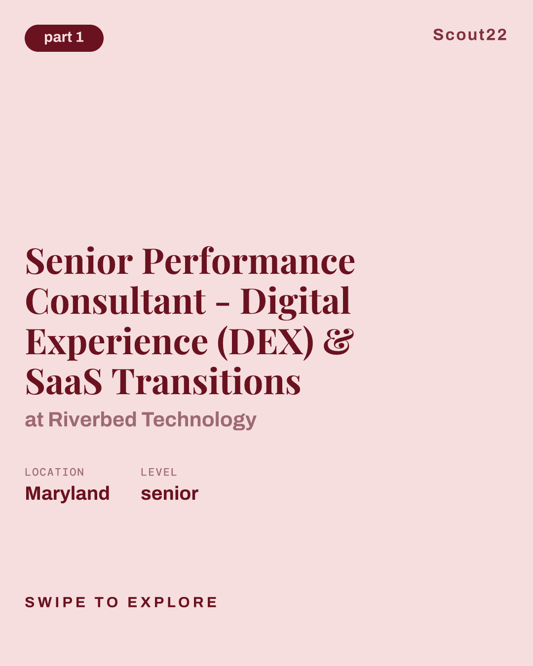 Senior Performance Consultant - Digital Experience (DEX) & SaaS Transitions at Riverbed Technology