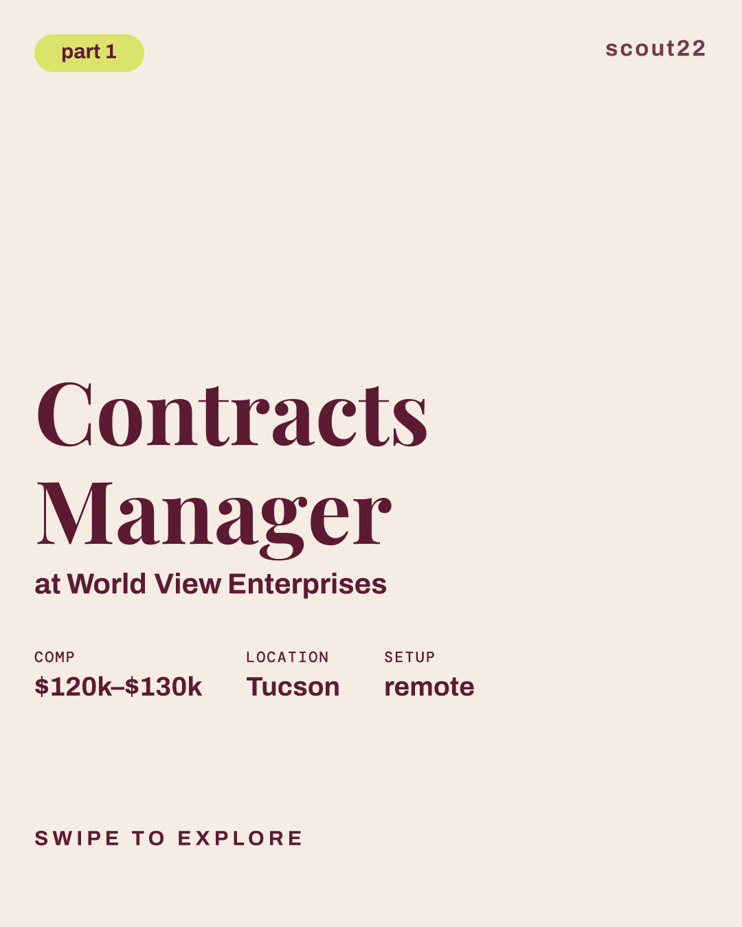 Contracts Manager at World View Enterprises