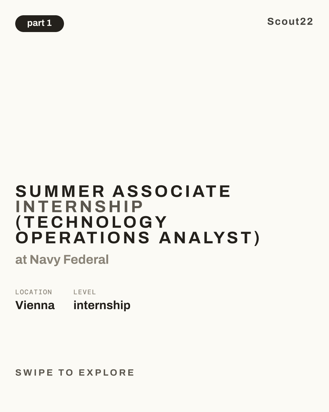 Summer Associate Internship (Technology Operations Analyst) at Navy Federal