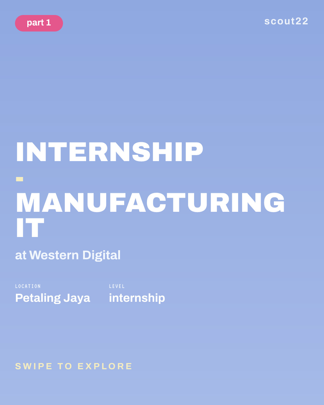 Internship - Manufacturing IT at Western Digital