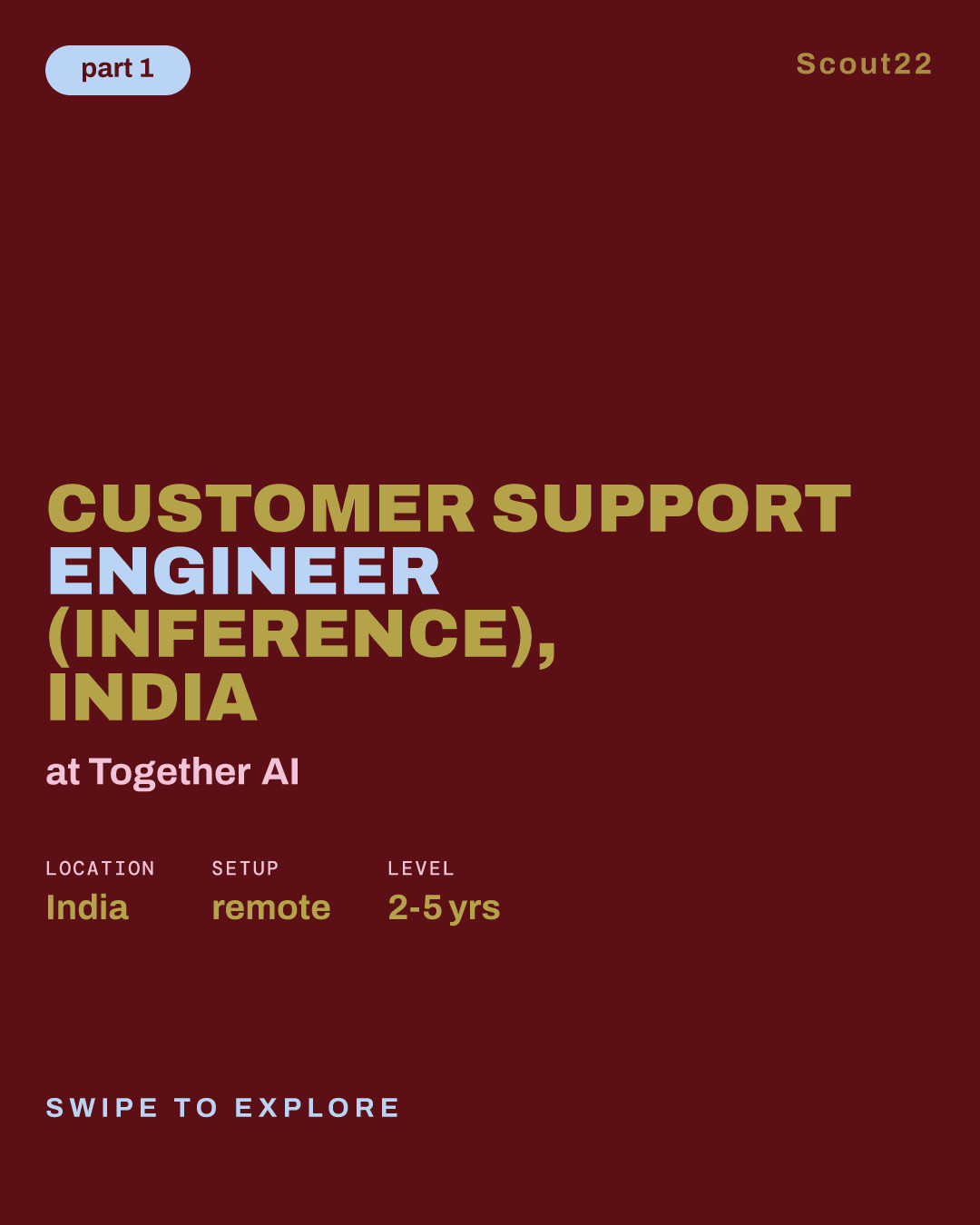Customer Support Engineer (Inference), India at Together AI
