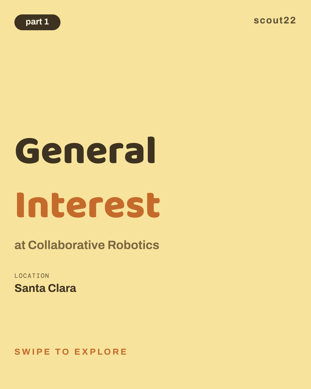 General Interest at Collaborative Robotics