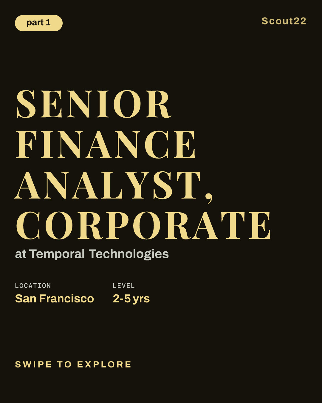 Senior Finance Analyst, Corporate at Temporal Technologies