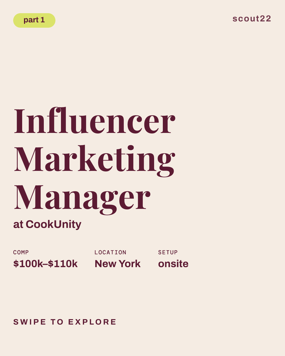 Influencer Marketing Manager at CookUnity