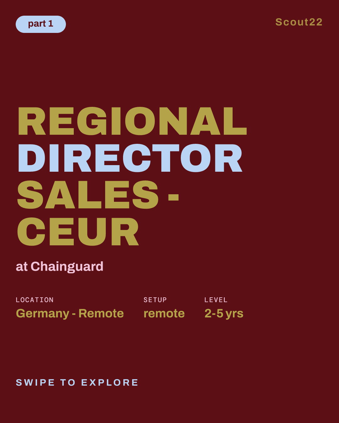 Regional Director Sales - CEUR at Chainguard